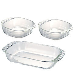 耐熱ガラス製
トースター皿